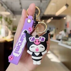 Cute Kuromi Character Keychain